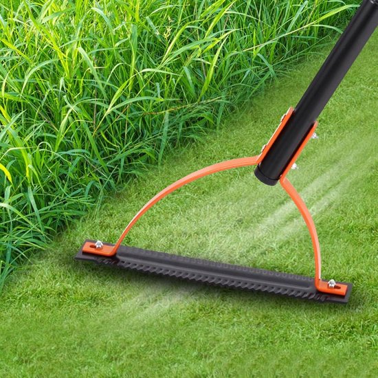 Allecto - Handmatige Onkruidgrassnijder - Gekarteld Dubbelsnijdend Mes - 65 Mangaanstaal - Roestvrijstalen Handvat - Graszweep - Snijdt Gemakkelijk Door Gras en Onkruid in Tuinen, Gazons van Merkloos	 — afbeelding 3