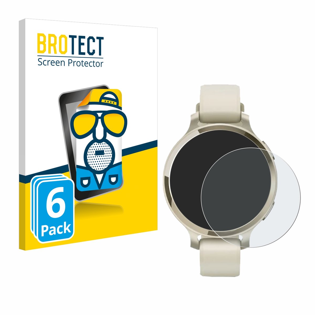 BROTECT - Screenprotector voor Garmin Lily 2 Active - Folie Beschermfolie matte 6 Stuks