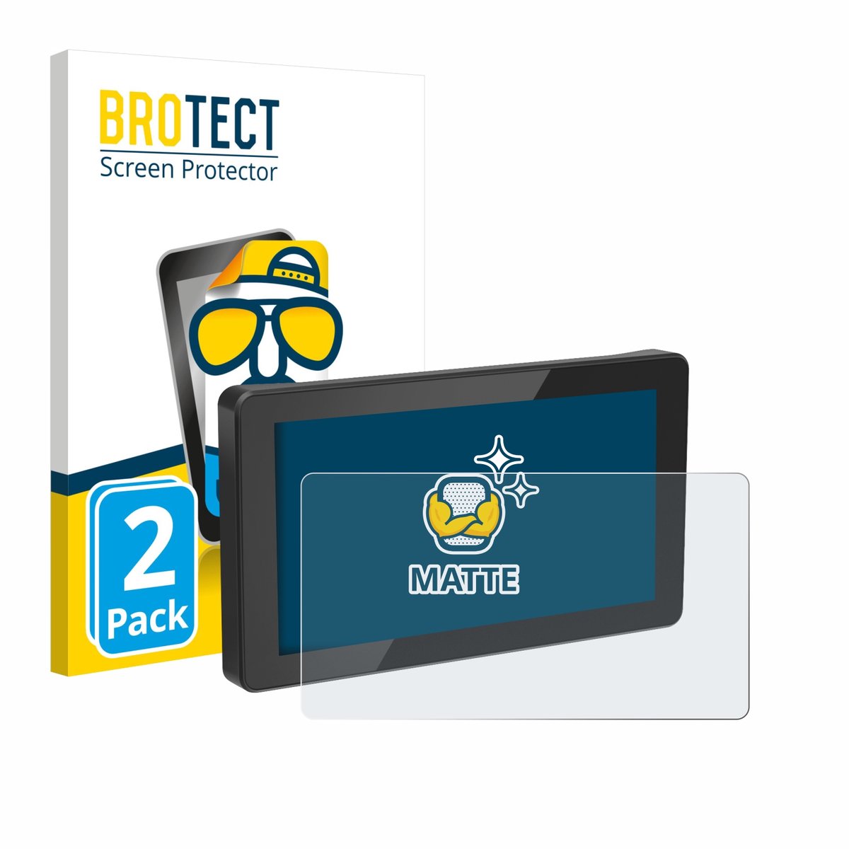 BROTECT - Screenprotector voor Innovv N1 5.5" - Folie Beschermfolie matte 2 Stuks