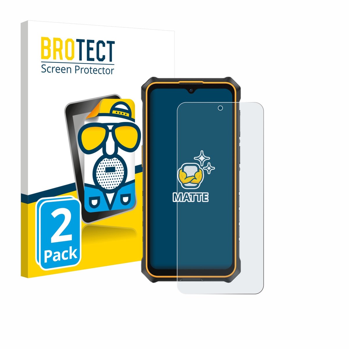BROTECT - Screenprotector voor Ulefone RugKing 3 Pro - Folie Beschermfolie matte 2 Stuks