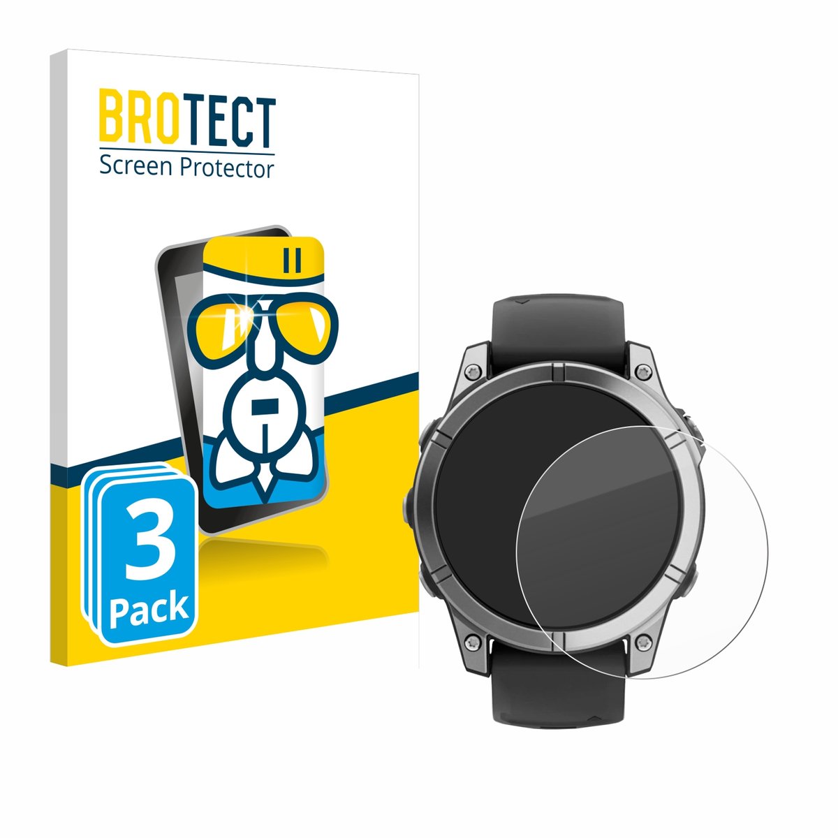 Screenprotector 3 Stuks voor Garmin Fenix E Beschermglas transparant