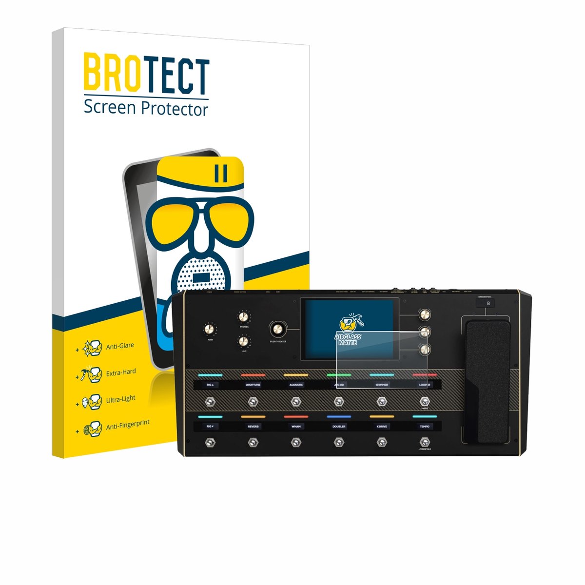 BROTECT - Screenprotector voor Headrush Prime - Folie Beschermfolie Beschermglas matte