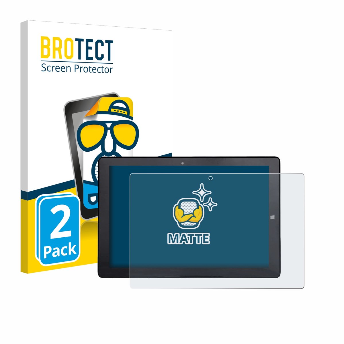 BROTECT - Screenprotector voor Awow AiBook 10 - Folie Beschermfolie matte 2 Stuks