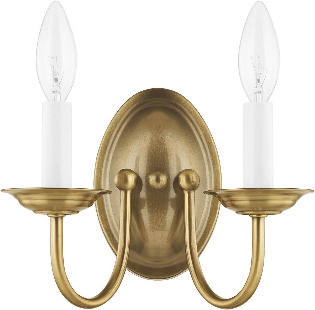 2-Lichts Wandlamp Brushed Nikkel voor Woonkamer en Slaapkamer