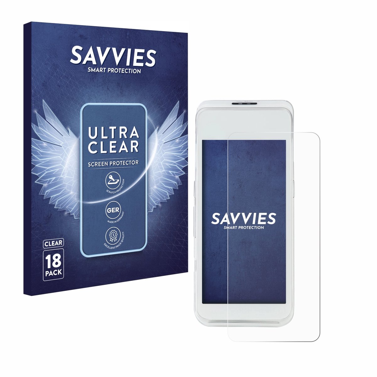 Savvies - Screenprotector voor Pax A920 Pro - Folie Beschermfolie transparant 18 Stuks