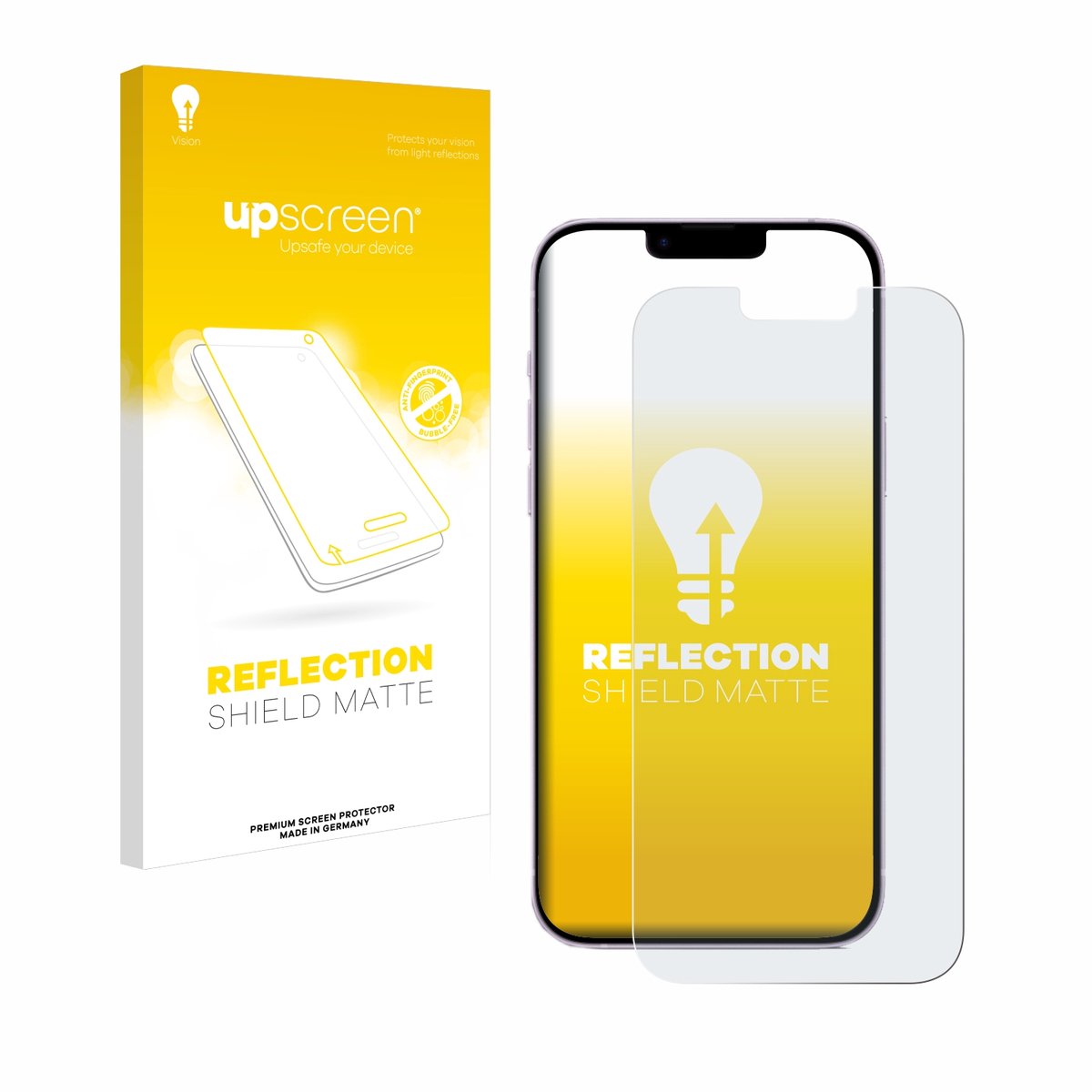 upscreen - Screenprotector voor Apple iPhone 14 Plus - Folie Beschermfolie anti glare matte