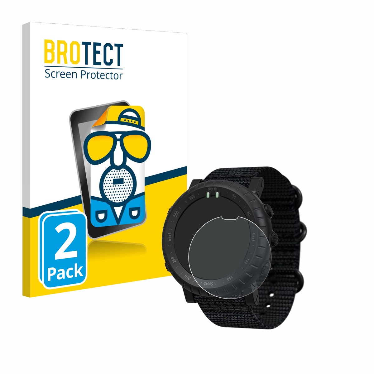 BROTECT - Screenprotector voor Suunto Core Alpha - Folie Beschermfolie matte 2 Stuks