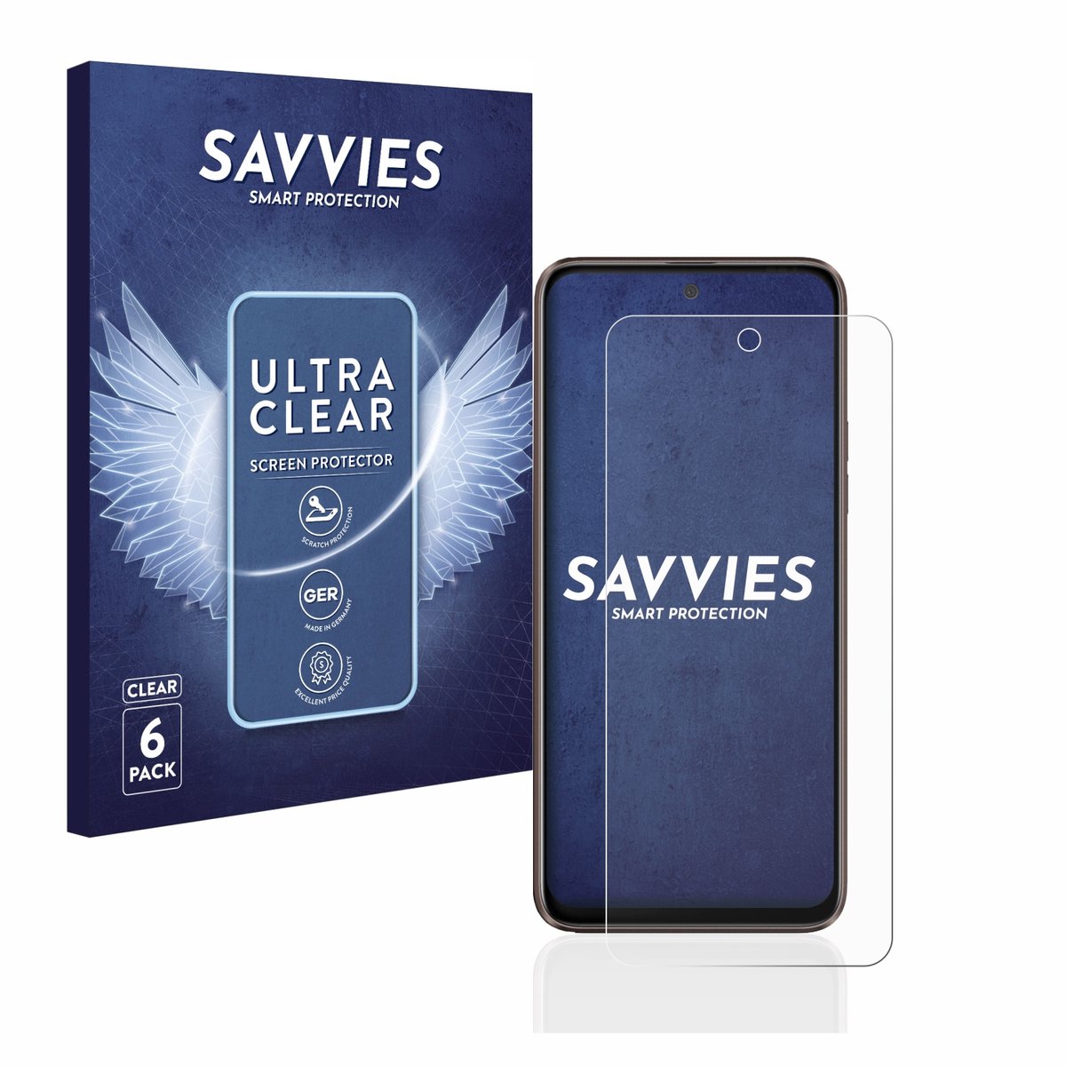 Savvies - Screenprotector voor HTC U23 Pro - Folie Beschermfolie transparant 6 Stuks