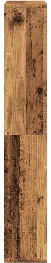 vidaXL - Bibliothèque - 60x20x120 - cm - décoré - bois - ancien - couleur bois