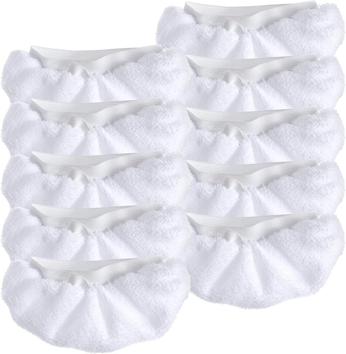 Set van 10 Stoomdweil Pads - Universele Wasbare Microvezel Doeken voor Stoomreinigers