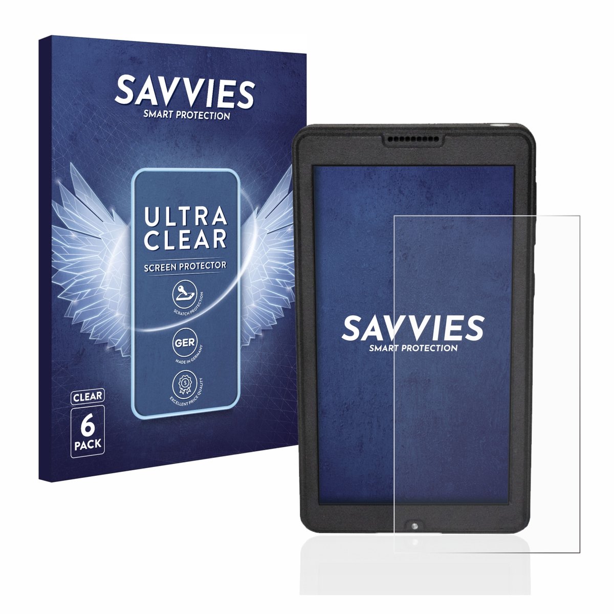 Savvies - Screenprotector voor Naviter Oudie N 5.5" - Folie Beschermfolie transparant 6 Stuks