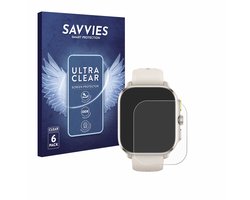 Savvies - Screenprotector voor Huami Amazfit Cheetah (Square) - Folie Beschermfolie transparant 6 Stuks
