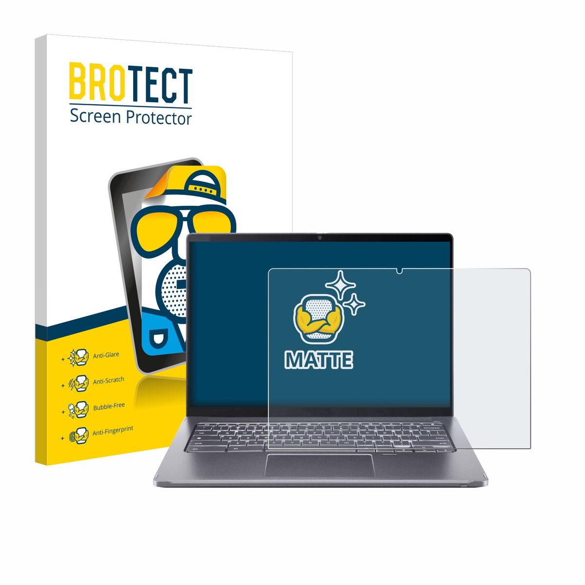 BROTECT - Screenprotector voor Acer Chromebook Spin 714 - Folie Beschermfolie matte
