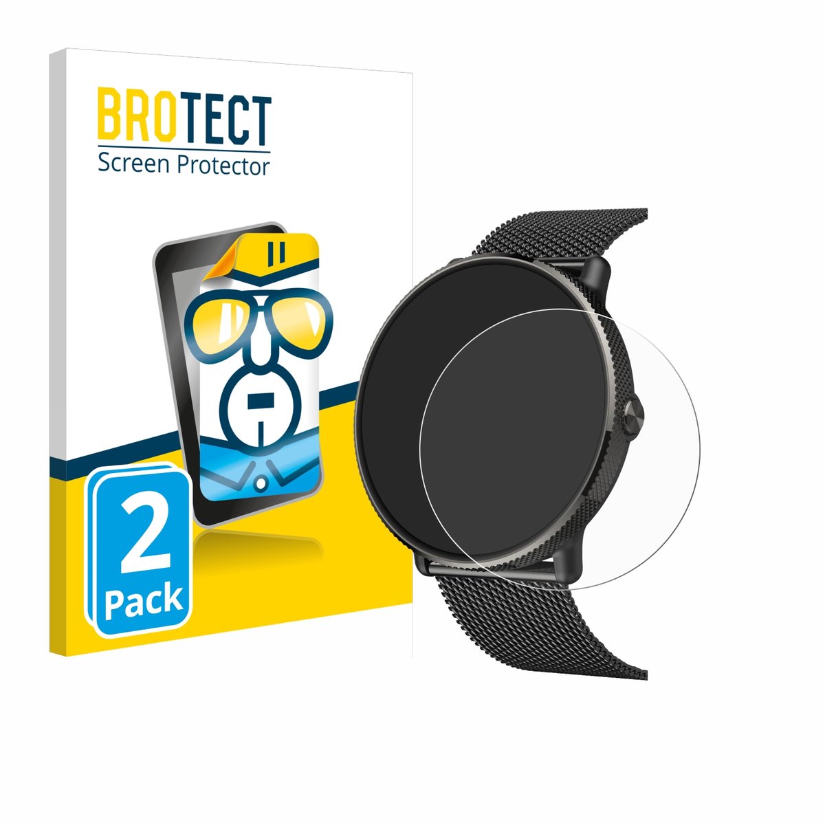 BROTECT - Screenprotector voor zhizhi S61 1.43" - Folie Beschermfolie transparant 2 Stuks