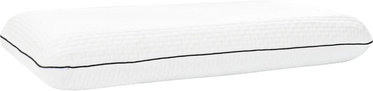 vidaXL - Slapen - kussen - Effen - Wit - 70 - x - 35 - x - 10 - cm - Gelschuim