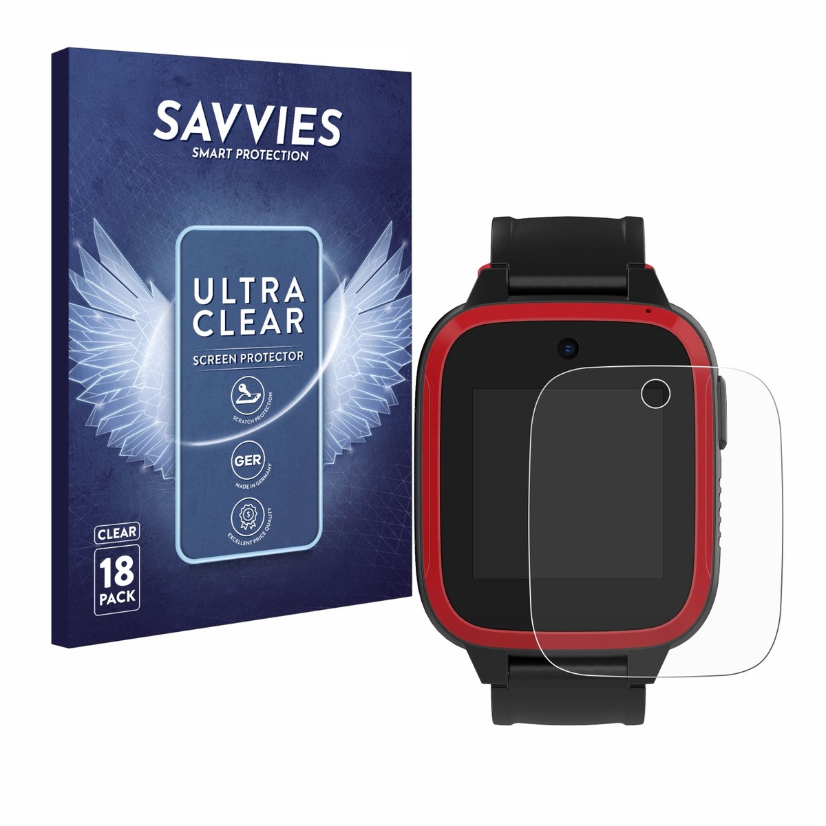 Savvies - Screenprotector voor Xplora Let's Go - Folie Beschermfolie transparant 18 Stuks