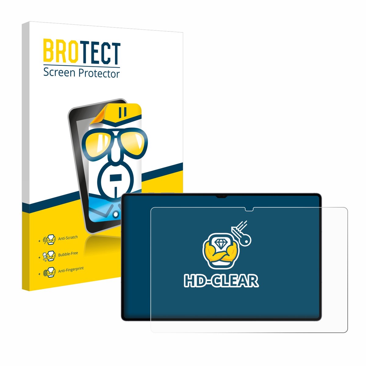 BROTECT - Screenprotector voor Samsung Galaxy Tab S10 Ultra 5G - Folie Beschermfolie transparant