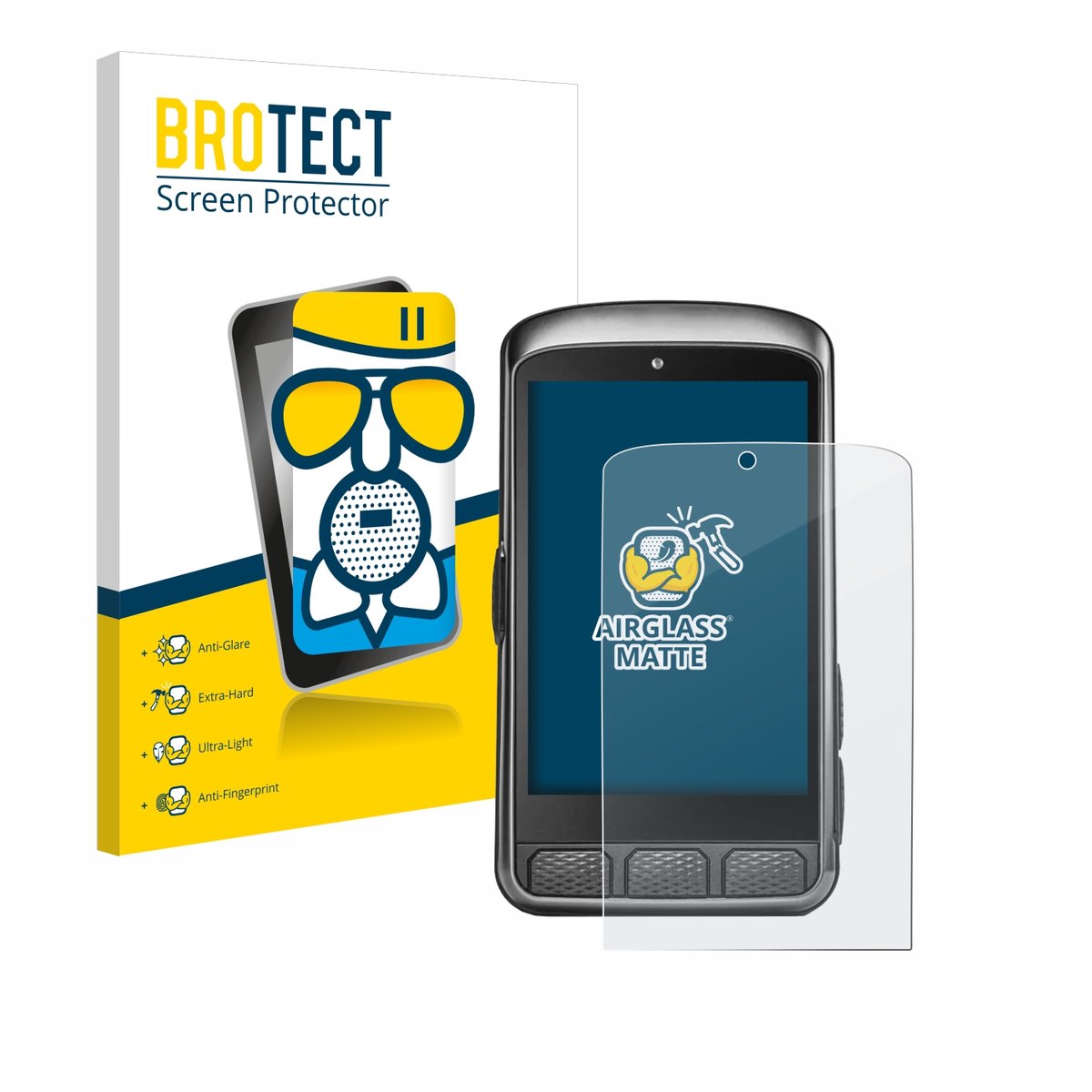 BROTECT - Screenprotector voor Wahoo Elemnt ACE - Folie Beschermfolie Beschermglas matte