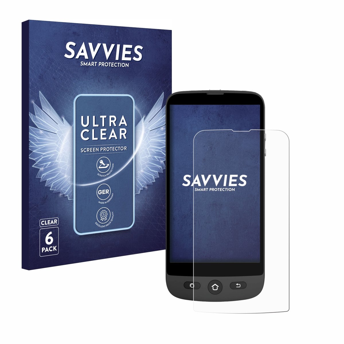 Savvies - Screenprotector voor Swissvoice S510-C - Folie Beschermfolie transparant 6 Stuks