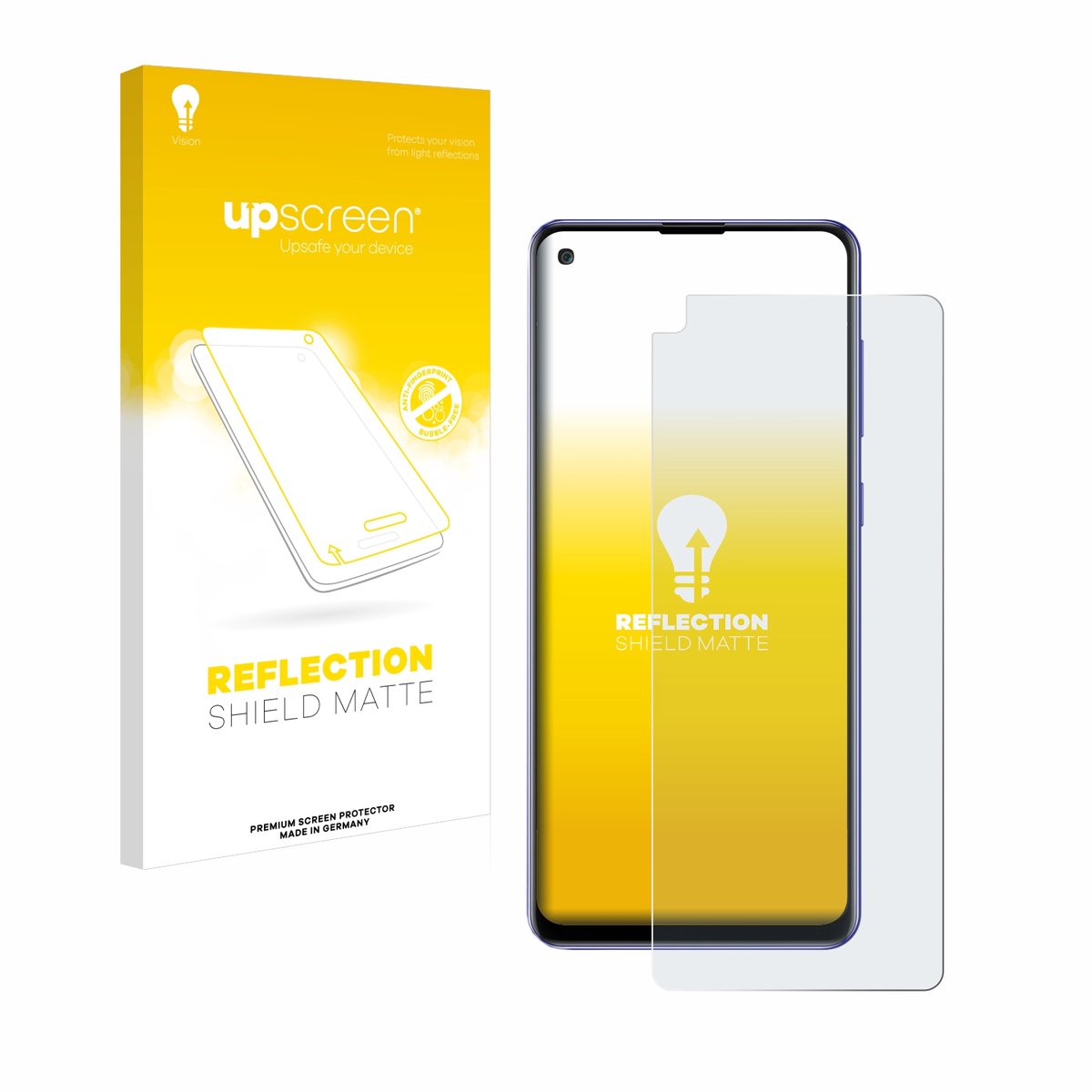 upscreen - Screenprotector voor Samsung Galaxy A21s - Folie Beschermfolie anti glare matte