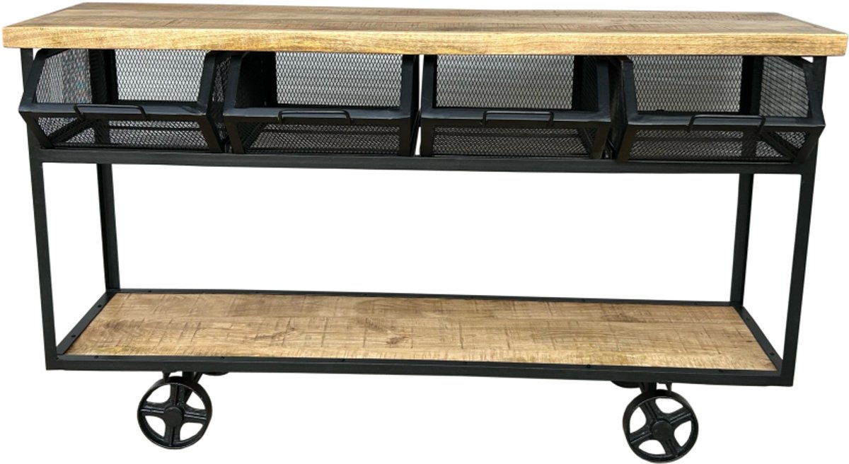 Deco4yourhome®- Trolley - BBQ Tafel - Barbecue Tafel - Keuken Trolley - Lades - 150cm
