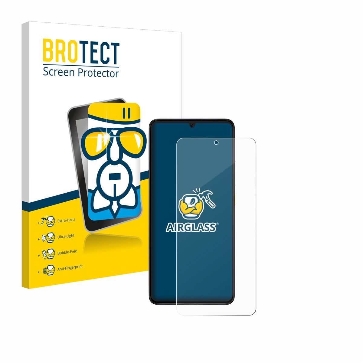 Screenprotector voor Xiaomi Poco X6 Pro Beschermglas transparant