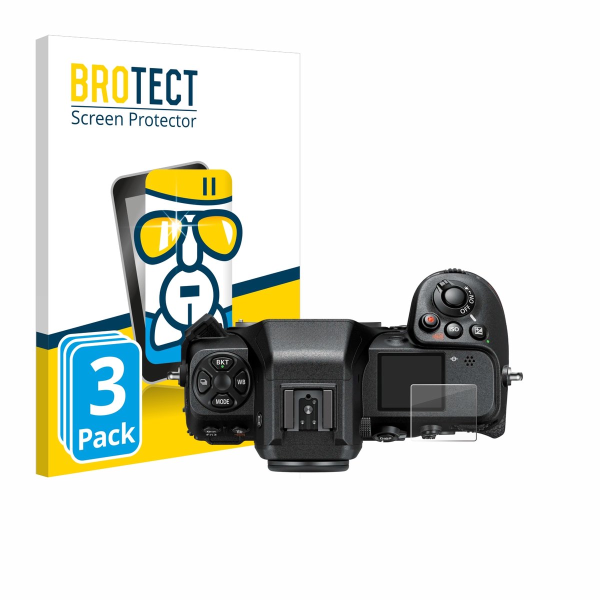 Screenprotector 3 Stuks voor Nikon Z 8 (Schouderdisplay) Beschermglas transparant