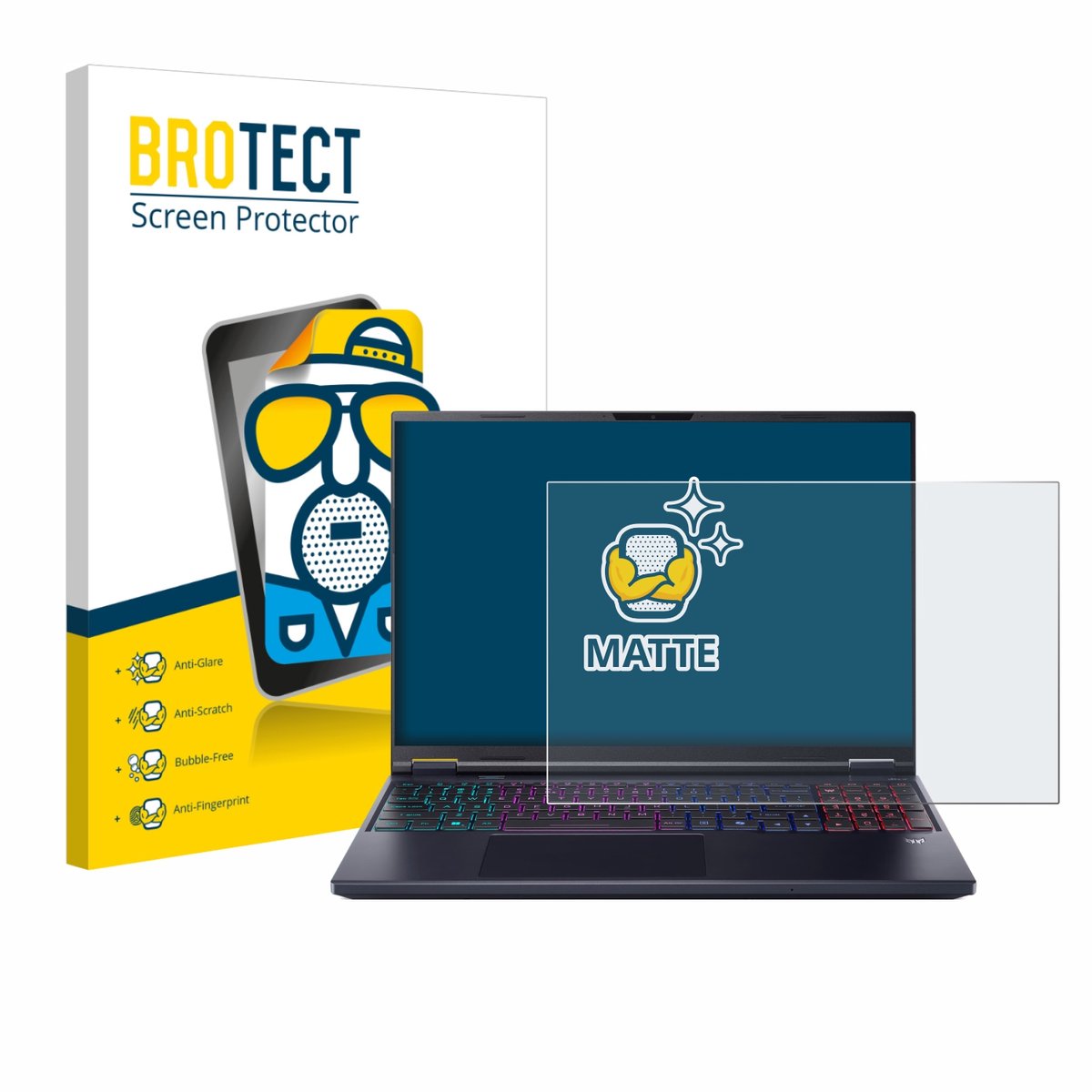 BROTECT - Screenprotector voor Acer Predator Helios Neo 16 AI - Folie Beschermfolie matte