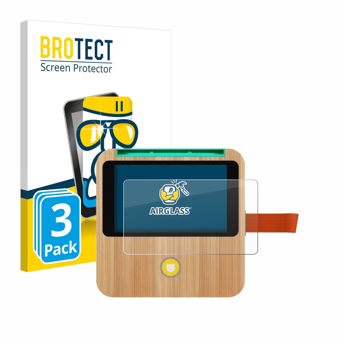 Screenprotector 3 Stuks voor tigerbox Touch Plus Beschermglas transparant