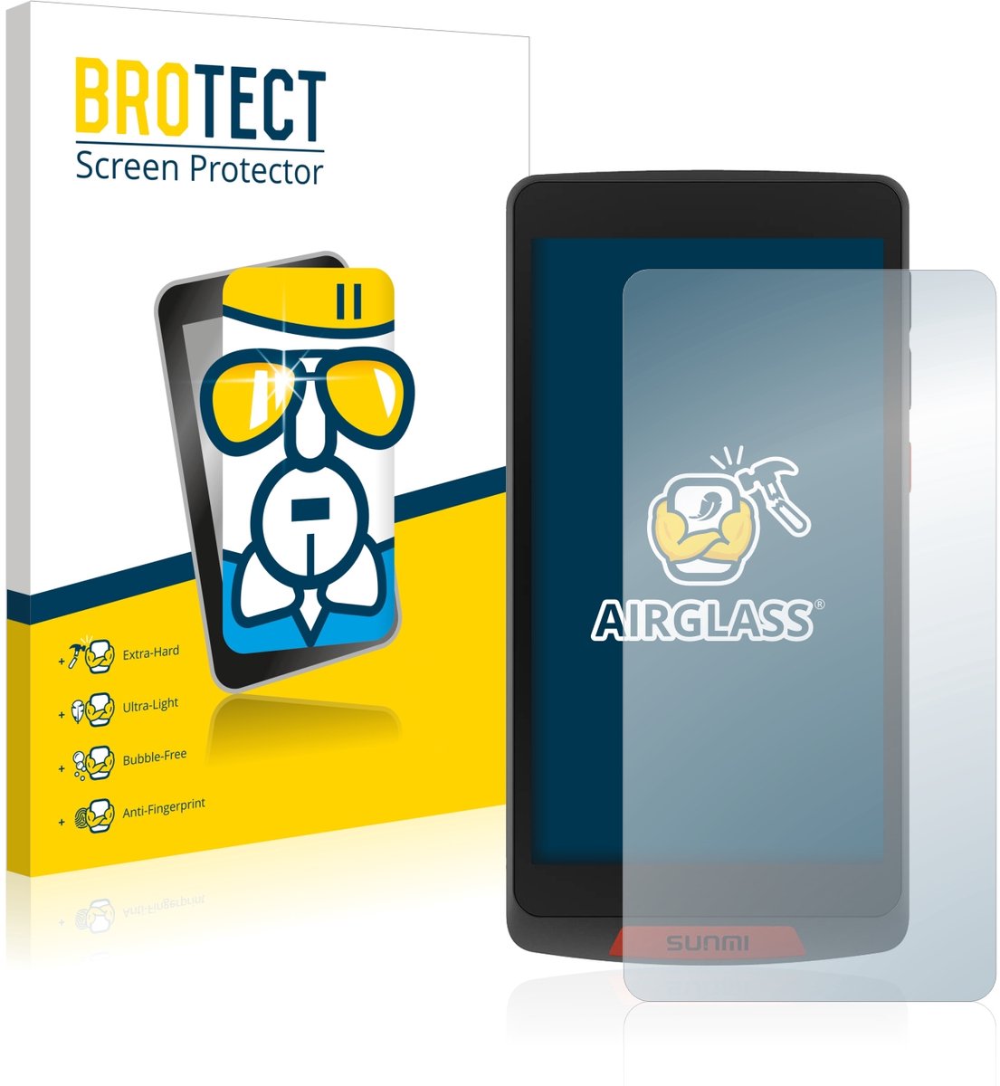 Screenprotector voor Sunmi M2 Beschermglas transparant