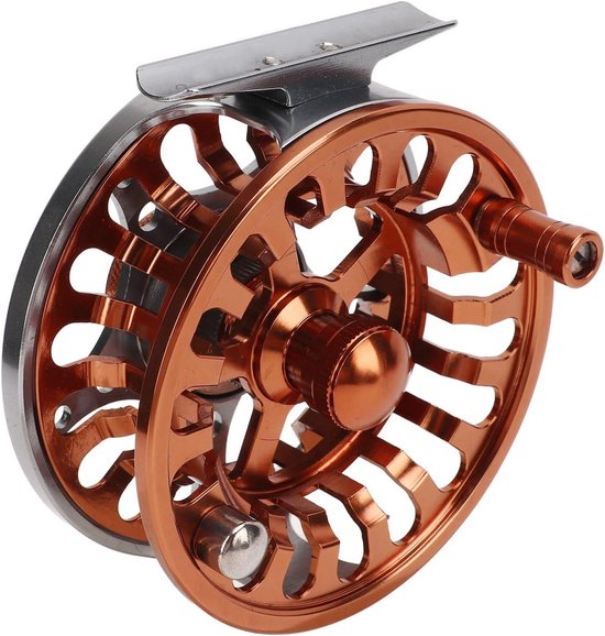 Dailygoods - Metalen Vliegvismolen - Vliegmolen voor Visserij - Lichtgewicht en Duurzaam - Compact Formaat - 3 Lagers - Geschikt voor Zwembad - Oxidat van Dailygoods — afbeelding 2