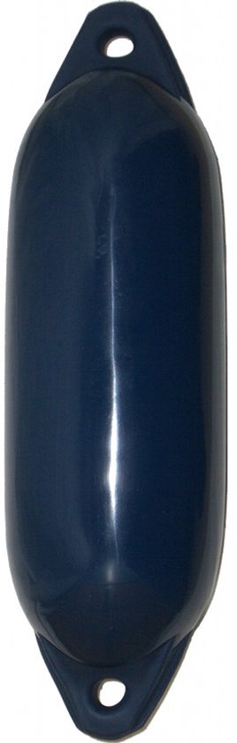 Donkerblauwe Majoni Stootwil fender, 72 x 24cm, met oogjes aan beide uiteinden.