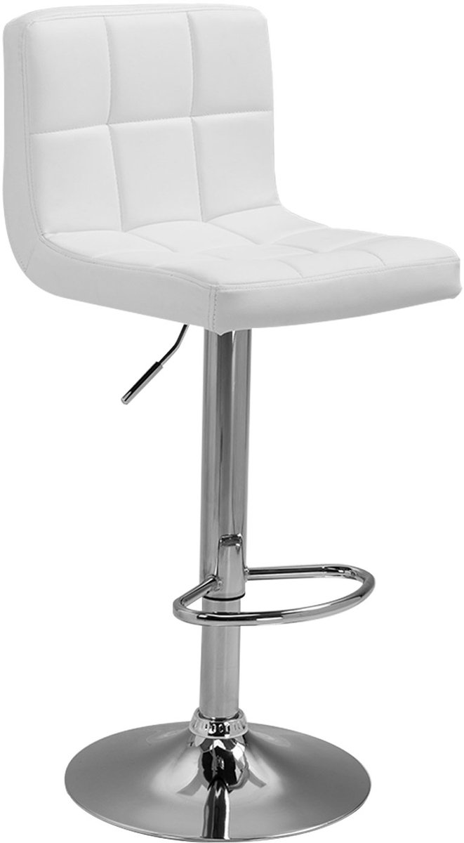 Set van 2 witte barkrukken MIKE