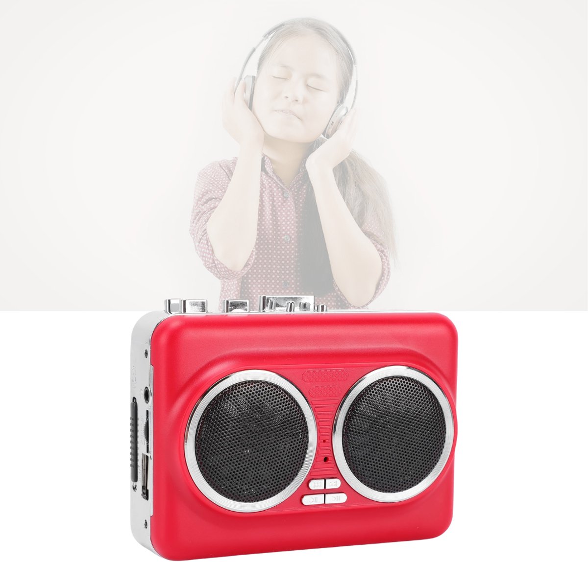 NBAP® Cassette Speler - Walkman - Rood