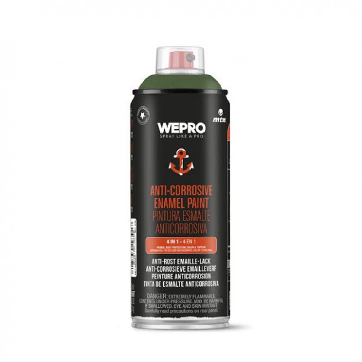 Spuitbus Anti-Roest Verf Ral 6009 Donker Groen MTN WEPRO 400ML
