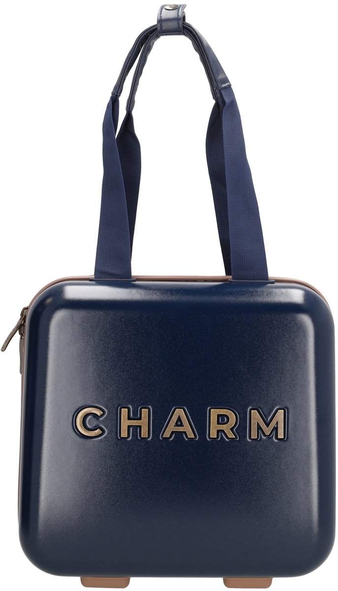 Charm London Capetown Beautycase - Travel - Koffer - Toiletspullen - Blauw
