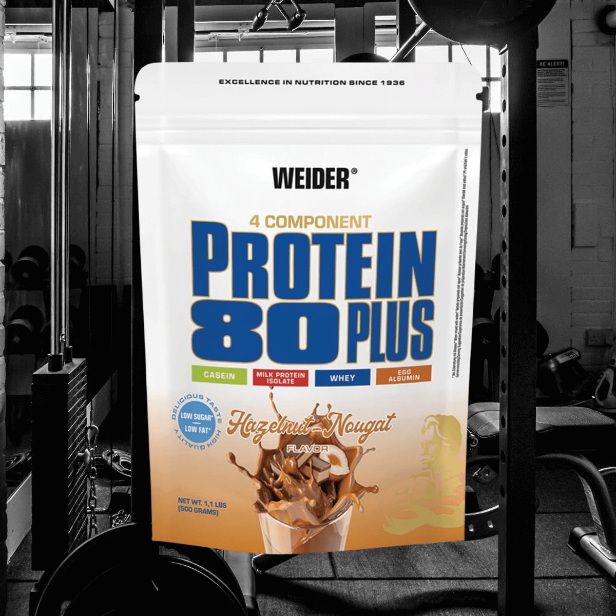 Weider Protein 80 Plus (500g) Hazelnut-Nougat - Eiwitten - Eiwit Mix