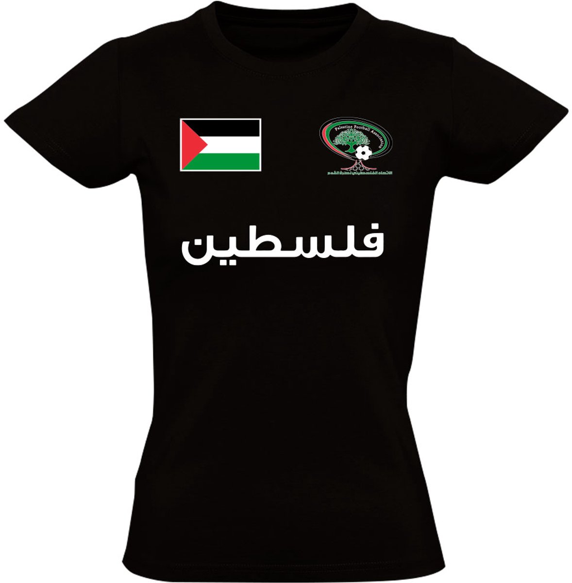Palestina football Dames T-shirt - Voetbal - palestijnse vlag - leuk - shirt