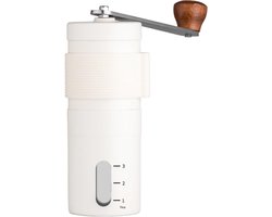 Handmatige koffiemolen - Draagbare handkoffiemolen met keramische braam, instelbare grofheid, roestvrij staal 304, perfect voor reizen, kamperen en thuisgebruik