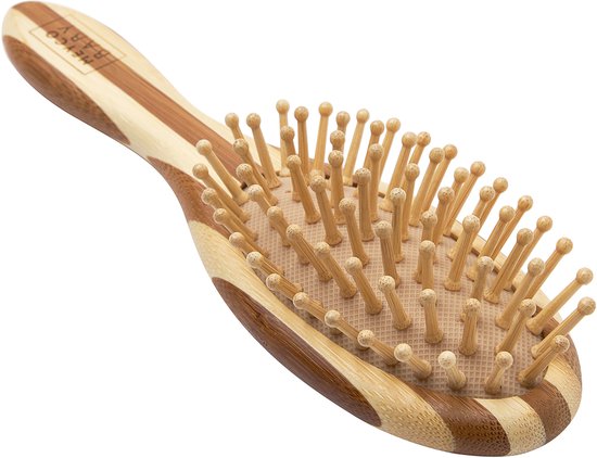 Meyco Baby Stripe Kapset - Bamboe - Natural/Walnut - 3-delig van Merkloos — afbeelding 4