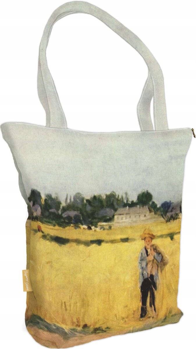 Shopper Tas met Kunstprint - Berthe Morisot 'In de Tarweveld'