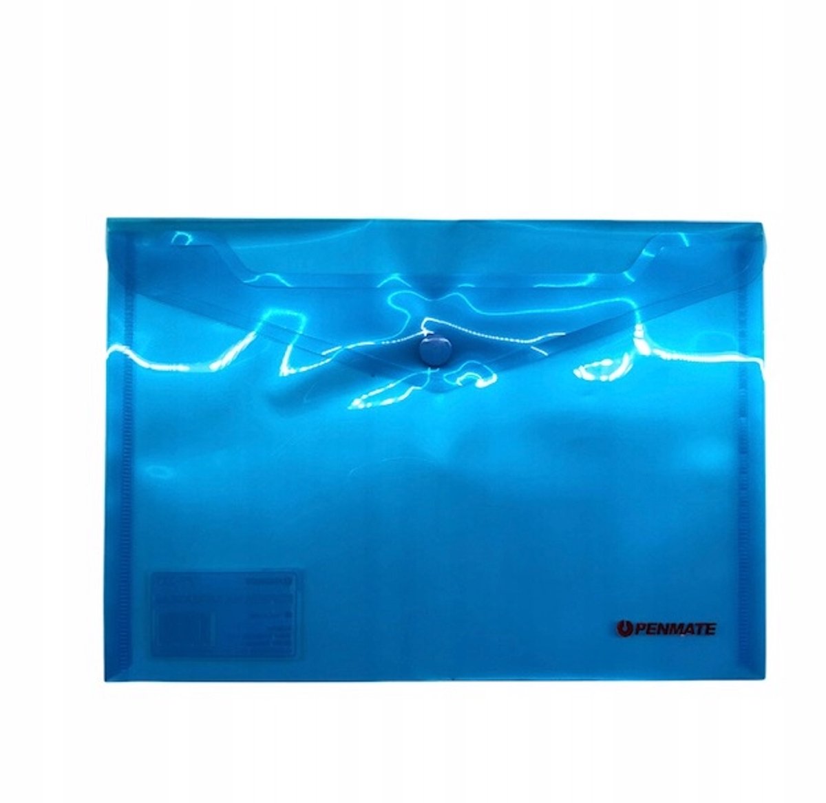 Penmate A5 Mapje met Drukknoop Blauw PP-233 TT6819