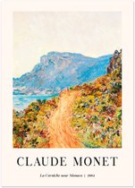 Affiche Claude Monet - La Corniche près de Monaco 50x70 cm