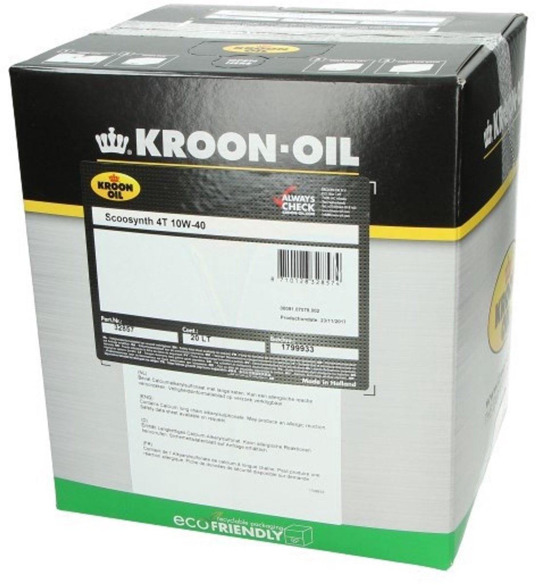 KROON smeermiddel olie - 10W40 - 15L