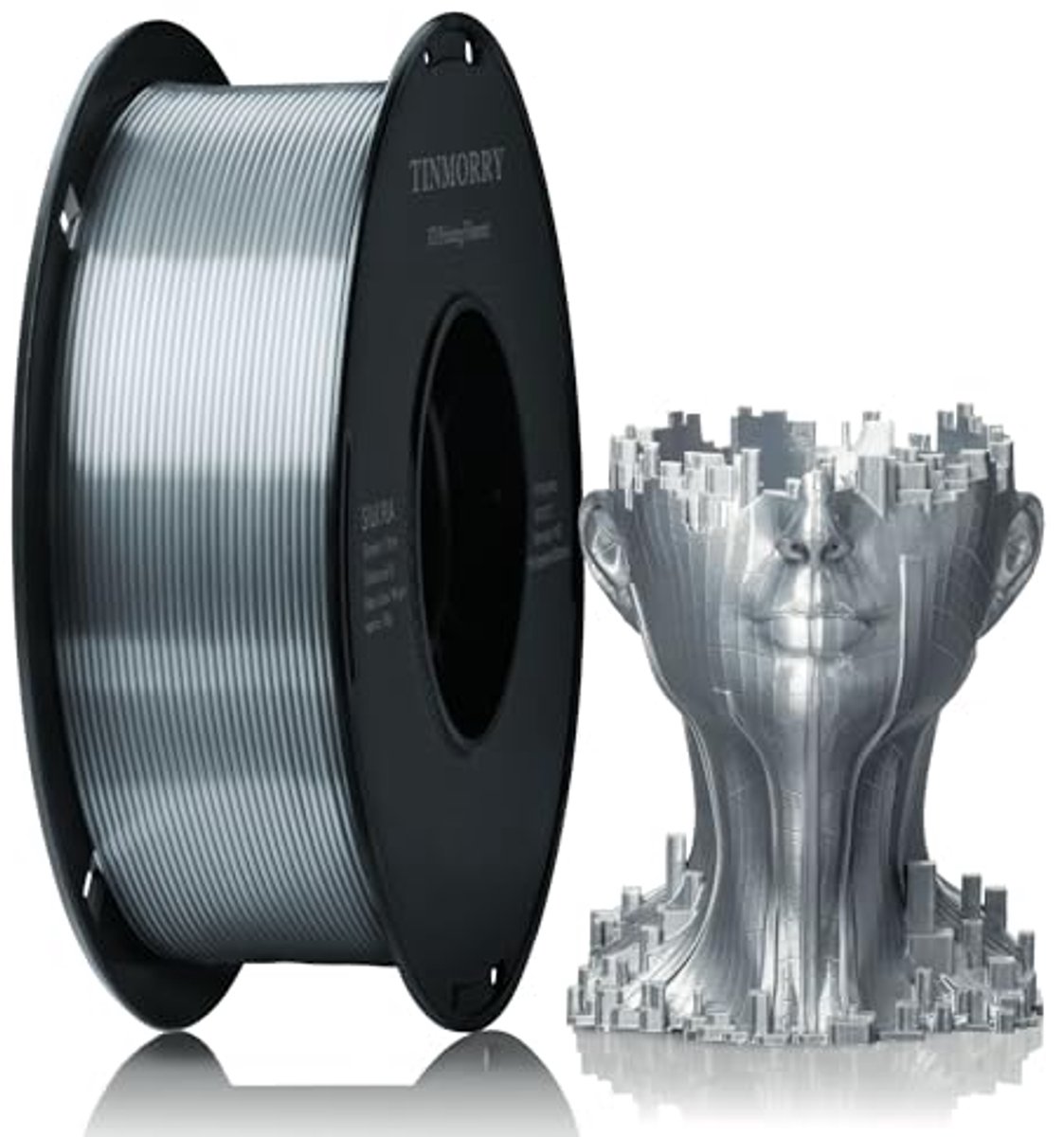 3D Printer Filament Silk PLA 1.75mm 1kg - Zilver