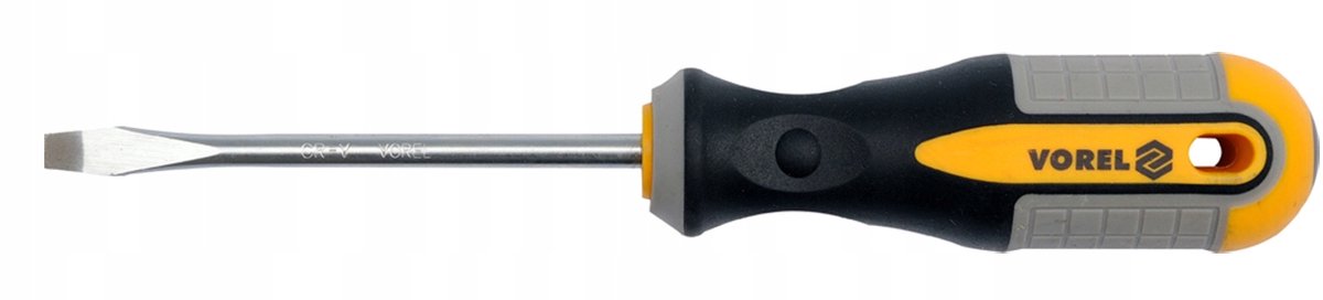 Vorel Platkopschroevendraaier 6x100mm CrV met Magneticische Punt