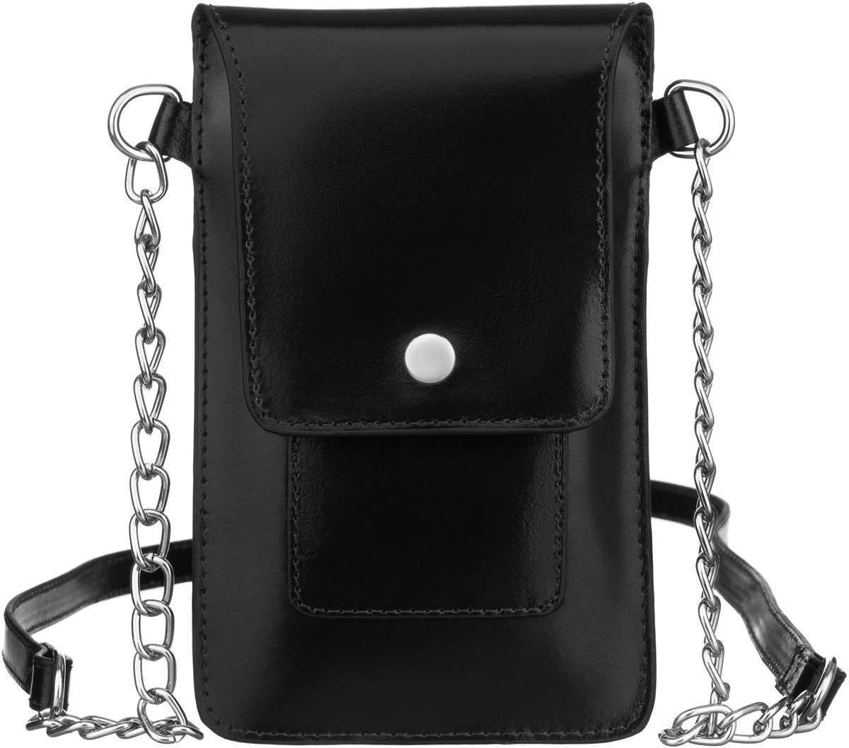 Leren tas 1642-SB-4714 Zwart