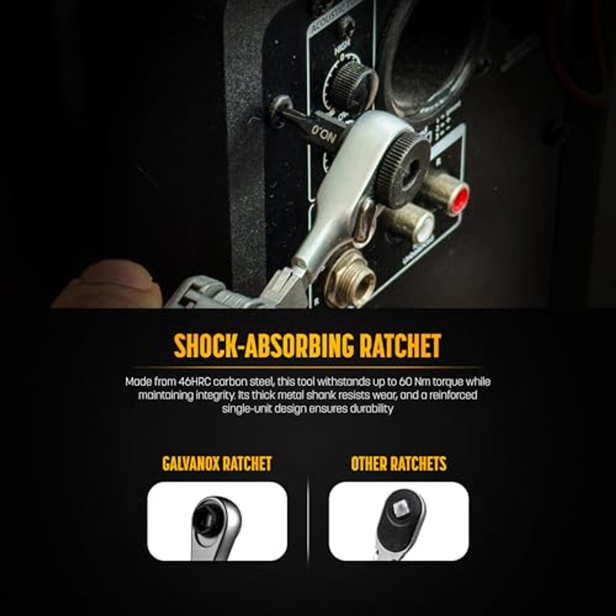 Flat-End Ratchet en Bit Extender Set voor Multi-Tools