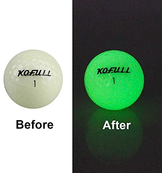 Fluorescerende Golfballen met Automatische Lichtabsorptie voor Nachtgolfen van Merkloos — afbeelding 4