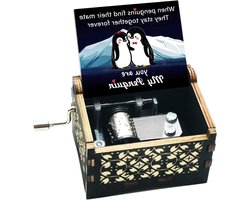 Provento - Verjaardag en huwelijkscadeaus voor haar en hem, muziekdoosje - Valentijnscadeaus, je bent mijn pinguïn geschenken voor vrouw en man.